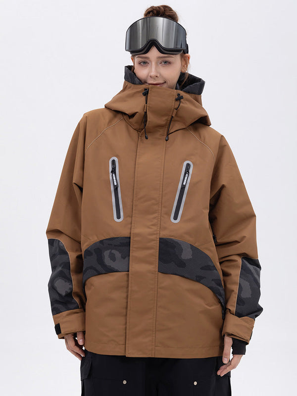 Chillform Glow Trail Reflektierende Camo-Schneejacke für Damen