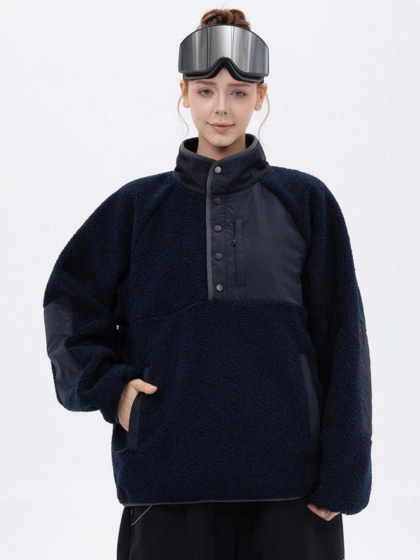 Women's Mountain-Ready Faux Sherpa Adventure Pullover Warm Fleece Sweater