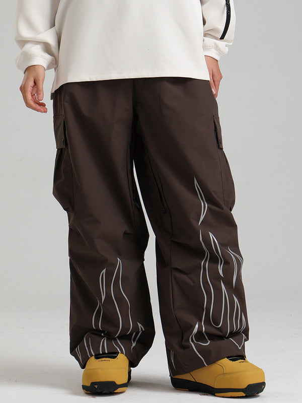 Gsou Snow Furious Spark Reflektierende Cargo-Schneehose für Damen