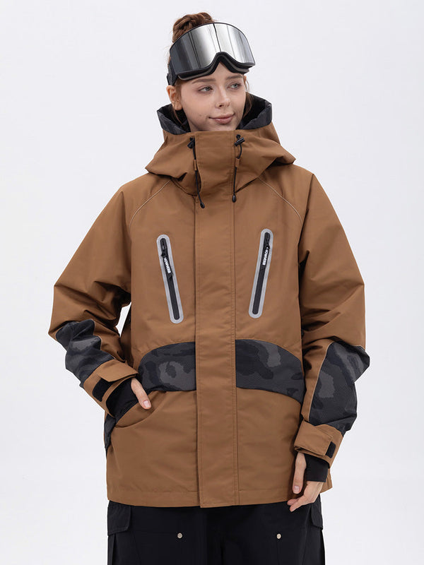 Chillform Glow Trail Reflektierende Camo-Schneejacke für Damen
