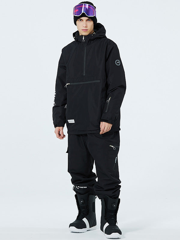 WinterPeak SnowGuard Anorak-Schneeanzüge für Damen mit halbem Reißverschluss