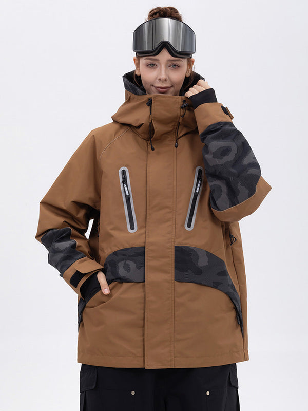 Chillform Glow Trail Reflektierende Camo-Schneejacke für Damen