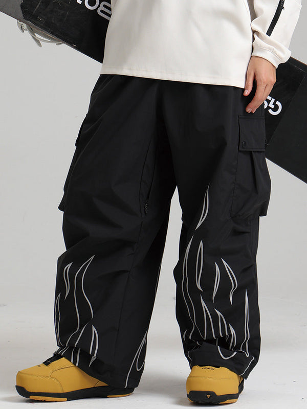 Gsou Snow Furious Spark Reflektierende Cargo-Schneehose für Damen