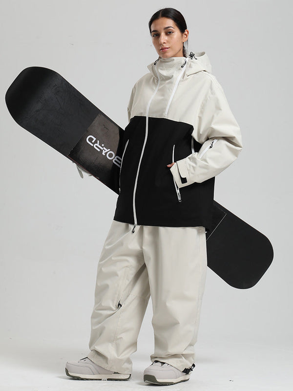 Gsou Snow HyperDrive Ganzjahres-Skianzug für Damen mit Farbblock-Design