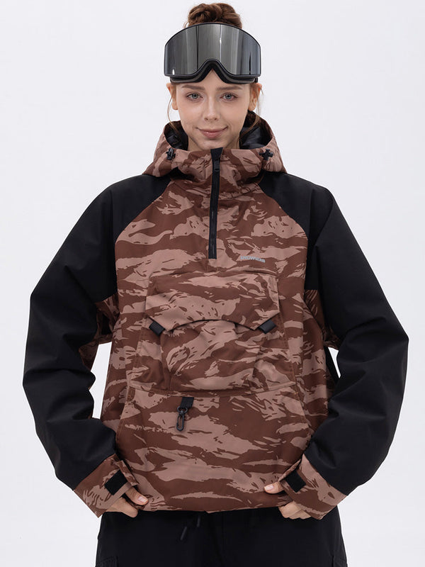 Damen Mountain Freestyle Cargo Pocket Bomber Snowboardjacke