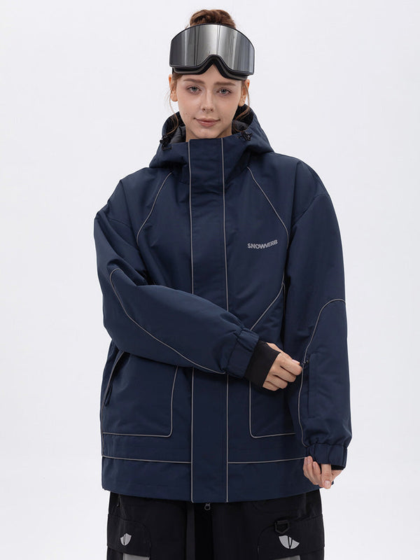 Damen-Allwetter-Schneejacke „Mountain Chill“ mit Reflektoren – Ideal zum Nachtskifahren und Snowboarden