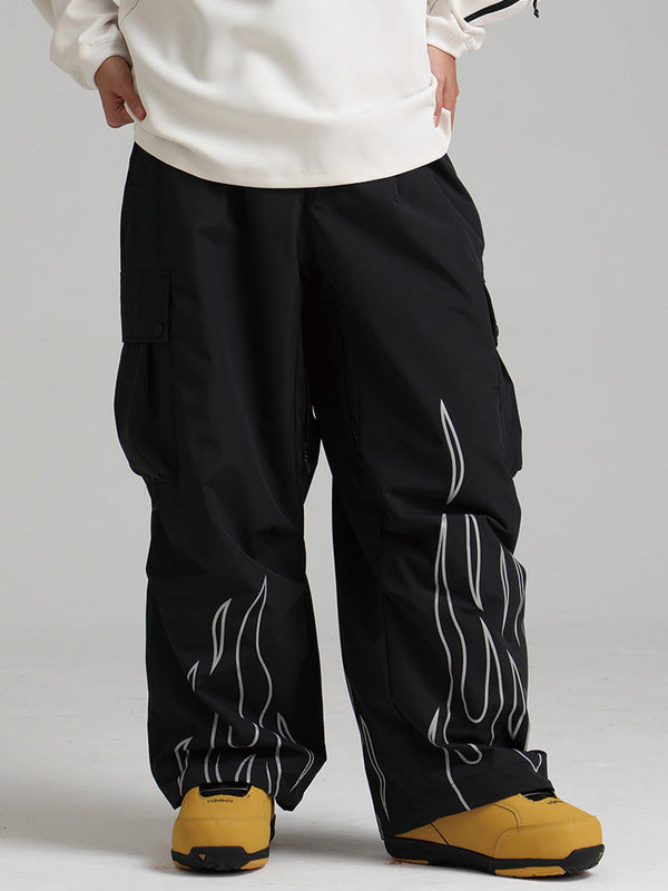 Gsou Snow Furious Spark Reflektierende Cargo-Schneehose für Damen
