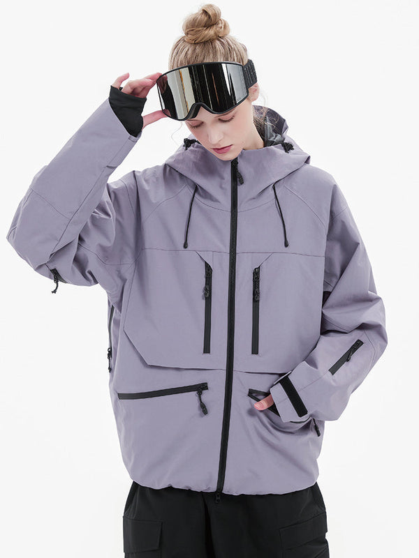 Strapazierfähige, locker sitzende Damen-Cargo-Schneejacke von Steeze HypeShred