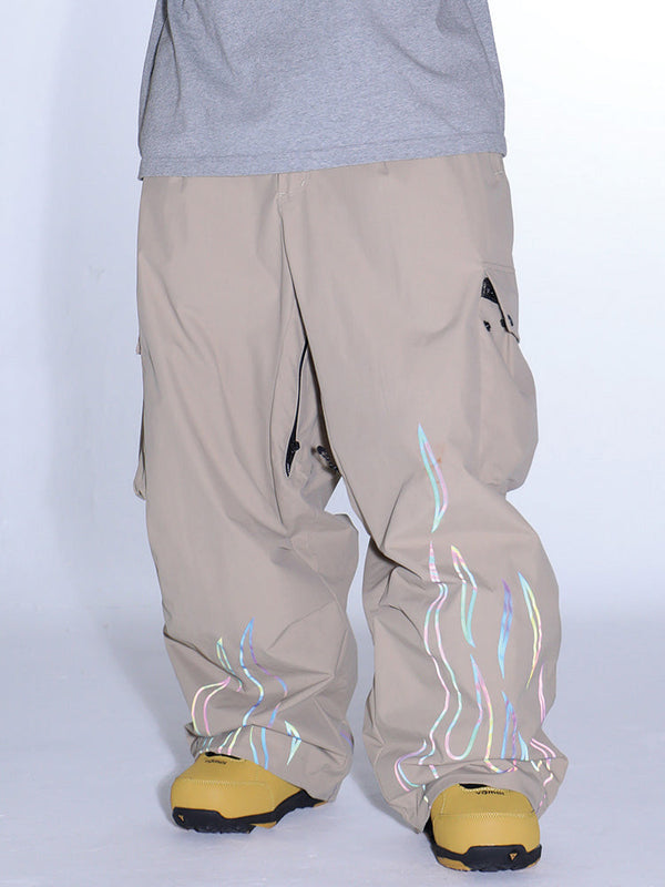 Gsou Snow Furious Spark Reflektierende Cargo-Schneehose für Herren