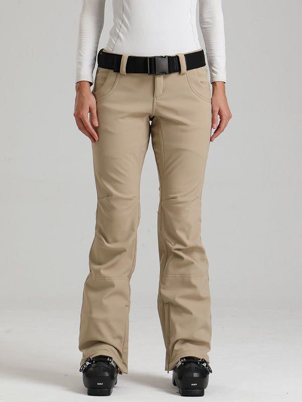 Gsou Snow Alpine Chic Flare Stretch-Skihose für Damen