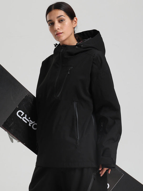 Gsou Snow Damen-Pullover-Anorak, strapazierfähig, Bergflauschig, Baggy-Schneejacke