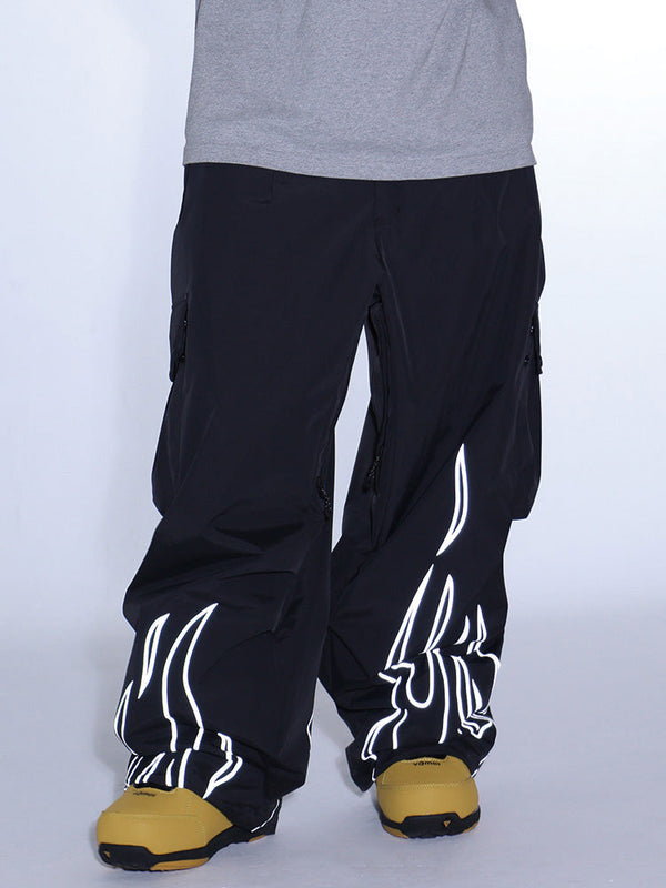Gsou Snow Furious Spark Reflektierende Cargo-Schneehose für Damen