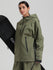 Gsou Snow Damen-Pullover-Anorak, strapazierfähig, Bergflauschig, Baggy-Schneejacke