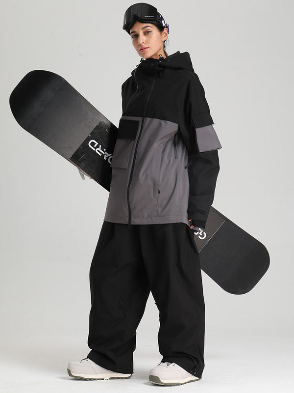 Gsou Snow Terrain Flow FlexZip Hybrid Cargo Snowboardanzüge für Damen