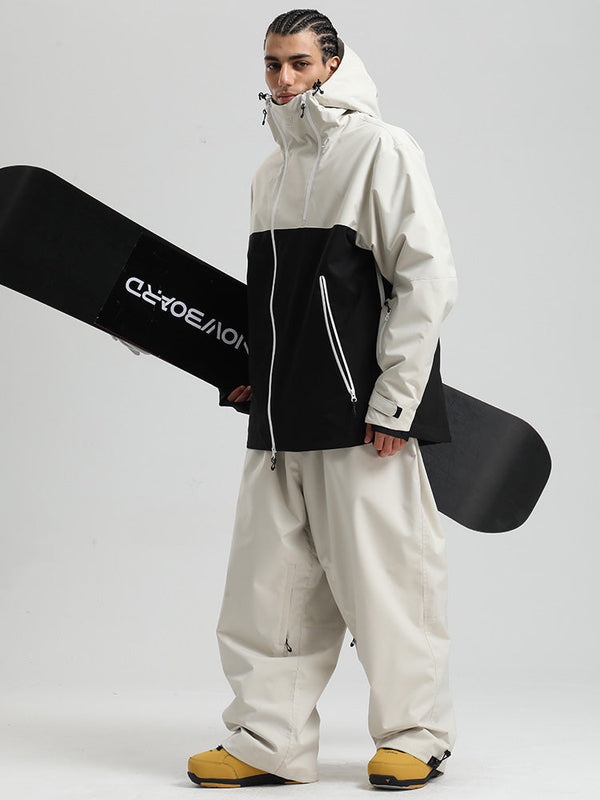 Gsou Snow HyperDrive Ganzjahres-Skianzug für Herren, Farbblock-Design, Cargo-Stil