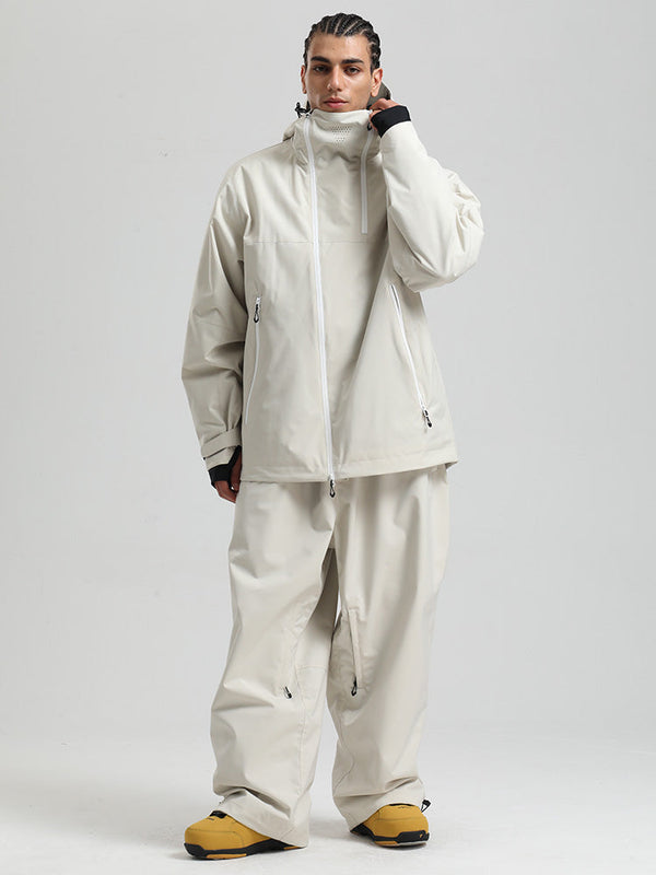 Gsou Snow HyperDrive Ganzjahres-Skianzug für Herren, Farbblock-Design, Cargo-Stil