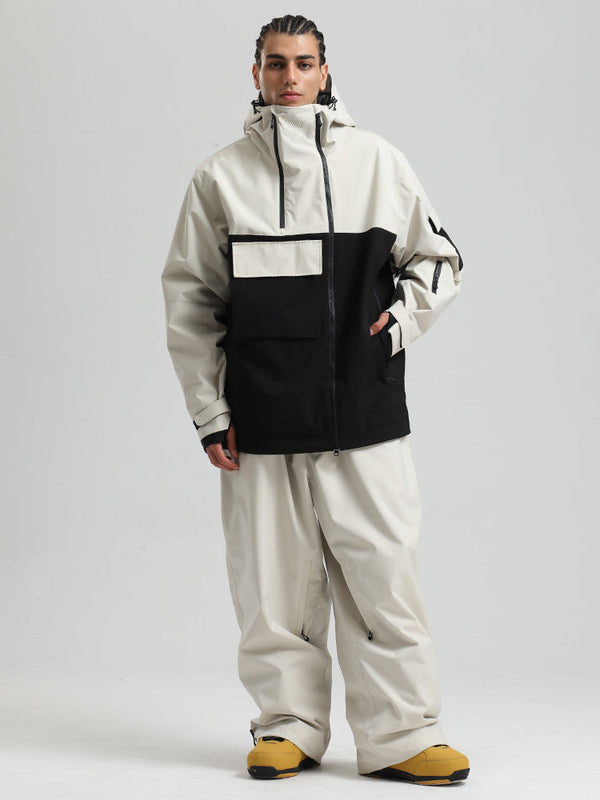 Gsou Snow Terrain Flow FlexZip Hybrid Cargo Snowboardanzüge für Herren