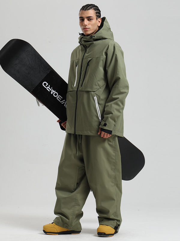 Gsou Snow Herren Strapazierfähiger Mountain Pro Winter Funktions-Cargo-Schneeanzug