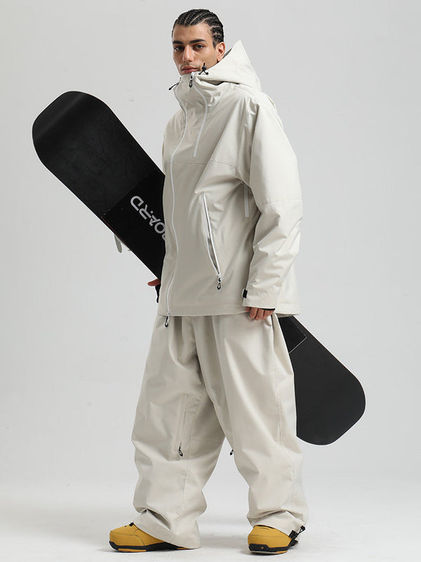Gsou Snow HyperDrive Ganzjahres-Skianzug für Herren, Farbblock-Design, Cargo-Stil