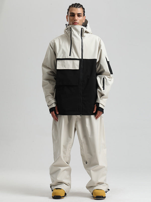 Gsou Snow Terrain Flow FlexZip Hybrid Cargo Snowboardanzüge für Herren