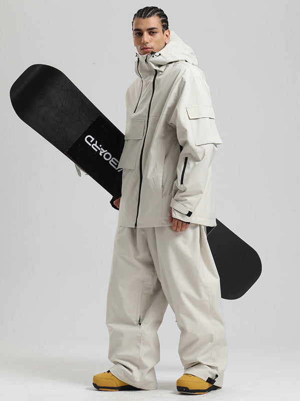 Gsou Snow Terrain Flow FlexZip Hybrid Cargo Snowboardanzüge für Herren