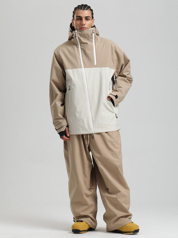 Gsou Snow HyperDrive Ganzjahres-Skianzug für Herren, Farbblock-Design, Cargo-Stil