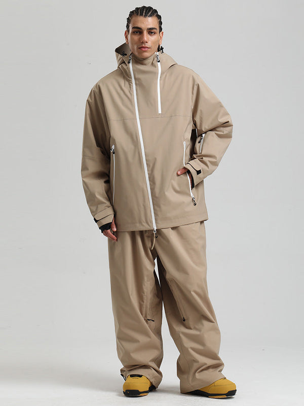 Gsou Snow HyperDrive Ganzjahres-Skianzug für Herren, Farbblock-Design, Cargo-Stil
