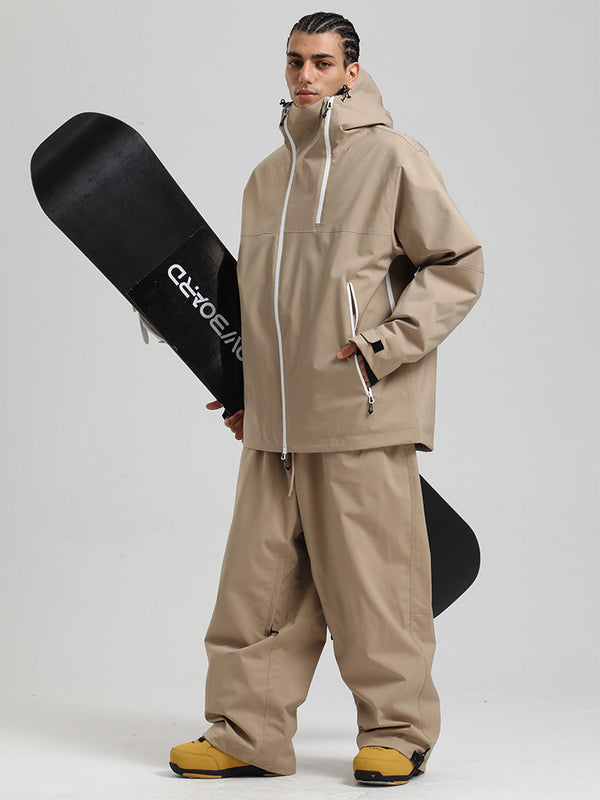 Gsou Snow HyperDrive Ganzjahres-Skianzug für Herren, Farbblock-Design, Cargo-Stil