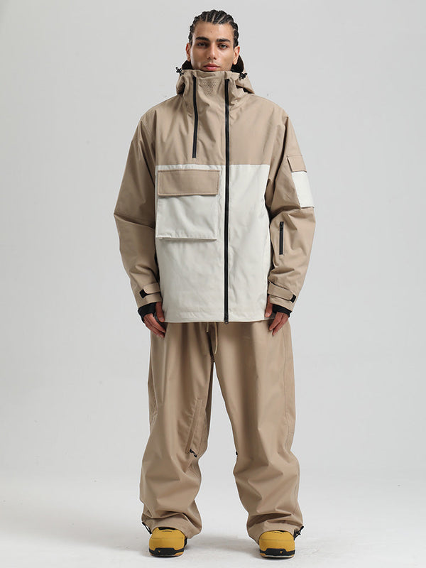 Gsou Snow Terrain Flow FlexZip Hybrid Cargo Snowboardanzüge für Herren