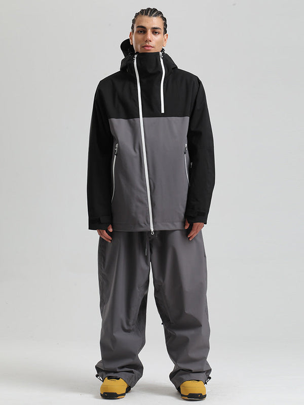 Gsou Snow HyperDrive Ganzjahres-Skianzug für Herren, Farbblock-Design, Cargo-Stil