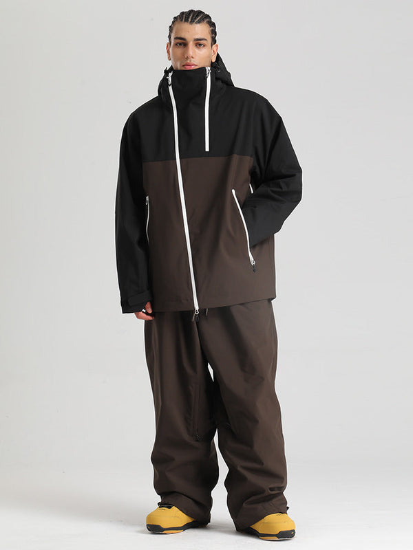Gsou Snow HyperDrive Ganzjahres-Skianzug für Herren, Farbblock-Design, Cargo-Stil