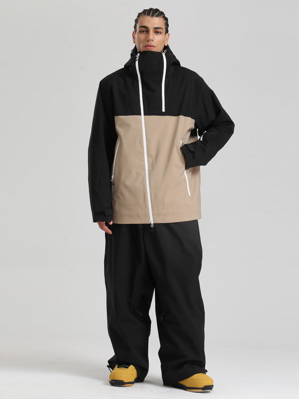 Gsou Snow HyperDrive Ganzjahres-Skianzug für Herren, Farbblock-Design, Cargo-Stil