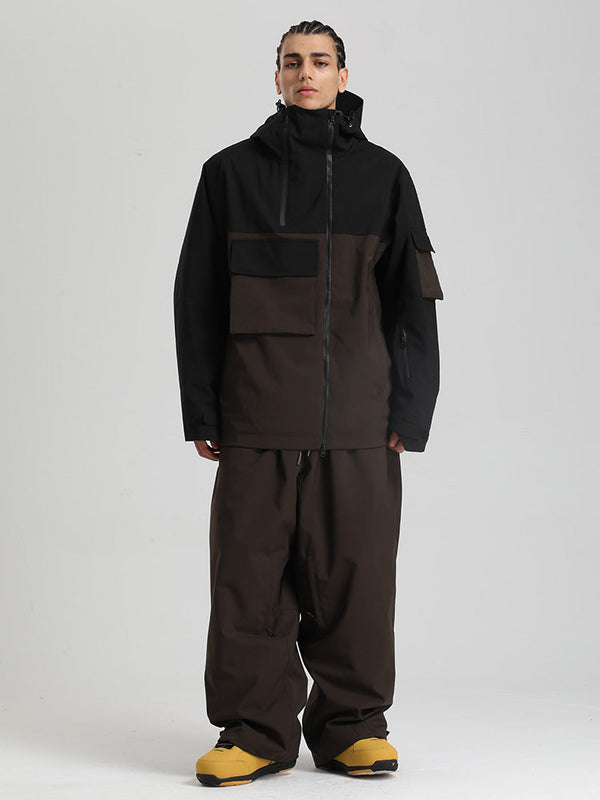 Gsou Snow Terrain Flow FlexZip Hybrid Cargo Snowboardanzüge für Herren