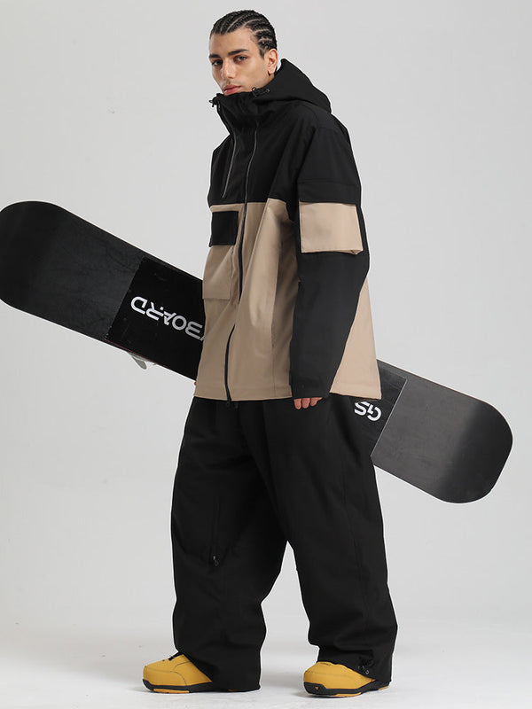 Gsou Snow Terrain Flow FlexZip Hybrid Cargo Snowboardanzüge für Herren