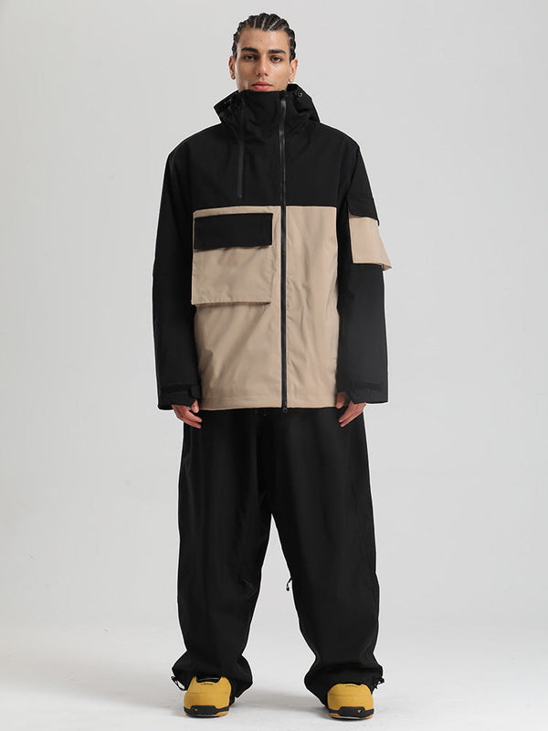 Gsou Snow Terrain Flow FlexZip Hybrid Cargo Snowboardanzüge für Herren