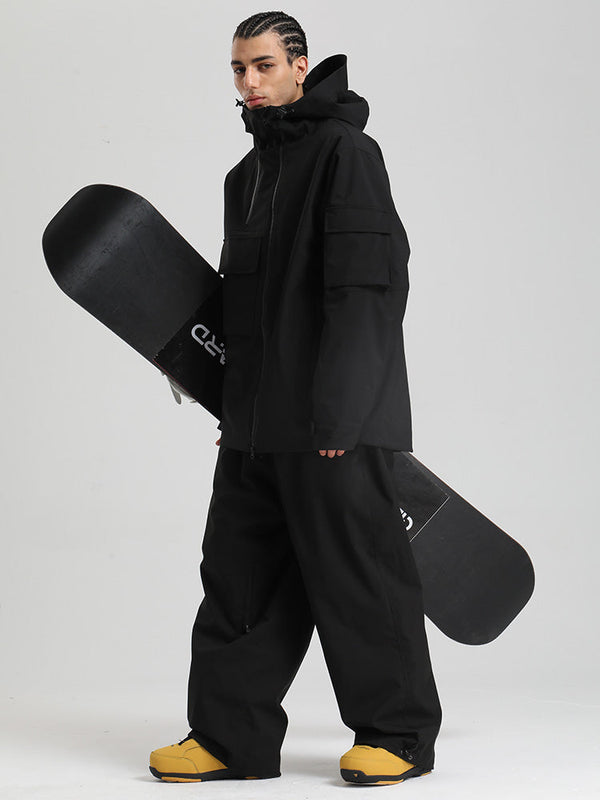 Gsou Snow Terrain Flow FlexZip Hybrid Cargo Snowboardanzüge für Herren