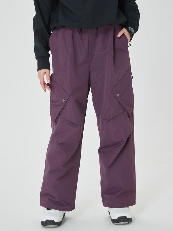 Mountain Chill Damen-Skihose im Baggy-Stil mit 2 praktischen Cargotaschen