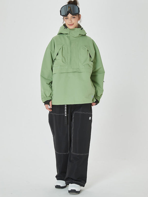 Damen Mountain Freerider Baggy Anorak Snowboardjacke & Hosen-Set
