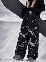 UrbanCraft Damen-Arbeitshose mit verbesserter Kniebeweglichkeit, Baggy-Snowboardhose