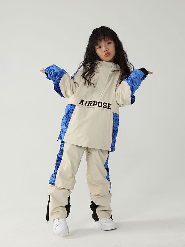 Air Pose Anorak-Schneejacke und -hose für Kinder mit Blumenmuster