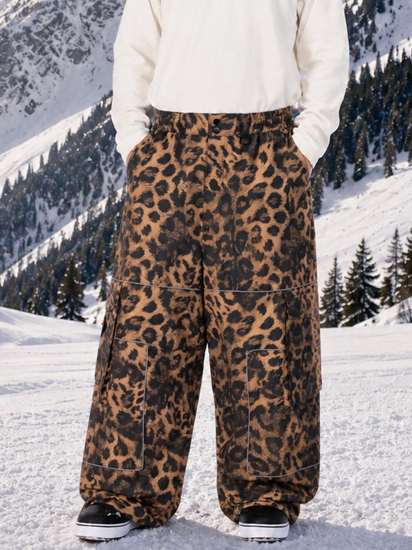 Park Rider Nightline Herren-Snowboardhose mit Cargotaschen, reflektierenden Details und Baggy-Schnitt