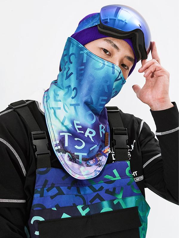 Vektor Unisex Bunte Winter-Fleece-Gesichtsmaske