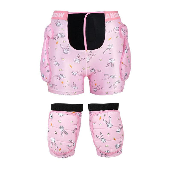 Nandn Little Explorer Professionelles Schneeprotektoren-Set für Kinder (Hüft- und Knieschoner)