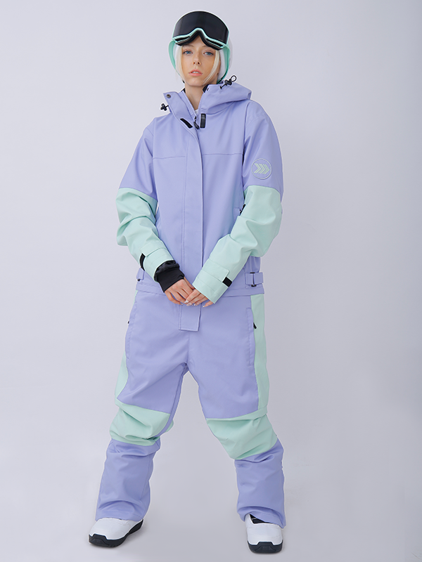 Snowshred Alpine Ranger Colorblock Einteiler-Schneeanzug für Damen