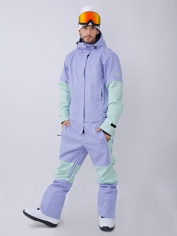 Snowshred Alpine Ranger Colorblock Einteiler-Schneeanzug für Herren