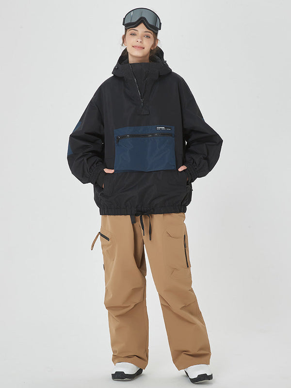 Damen-Winterbomber-Schneejacke mit Prime Cargo Baggy Snowboardhose