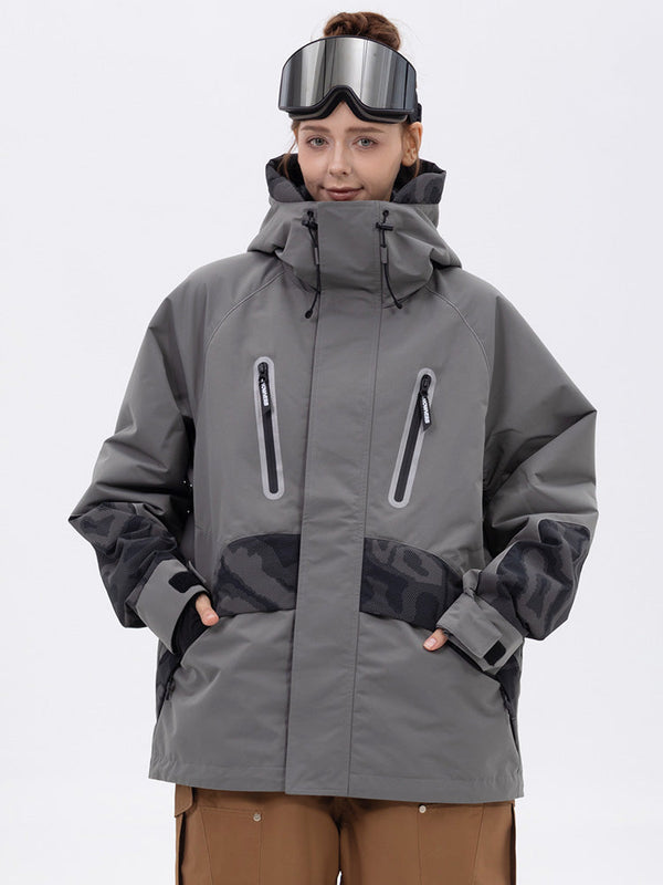 Chillform Glow Trail Reflektierende Camo-Schneejacke für Damen