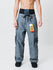 Snowall Herren Winter Warme Wasserdichte Denim Hip-Hop Snowboardhose Jeans