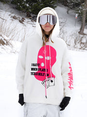 Snowall Unisex Gangster Swagger Snowscape Damen-Hoodie, wasserabweisend