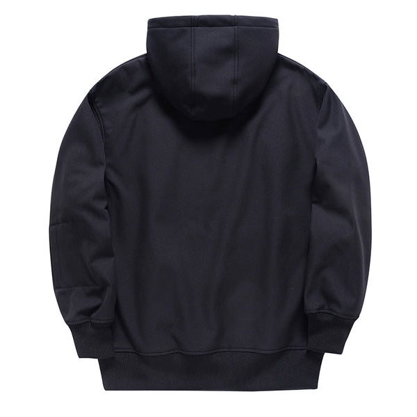 Herren-Fleece-Schneehoodie mit Smiley-Gesicht